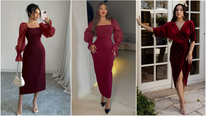 مدل‌های لباس ساده و پوشیده شب یلدا برای عروس