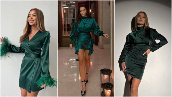 مدل‌های ترند لباس شب یلدا برای عروس، با پارجه ساتن