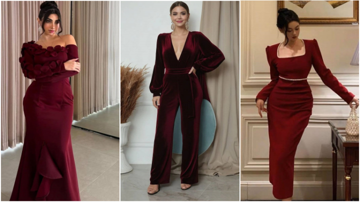 مدل‌های لباس گل دوزی شده شب یلدا برای عروس