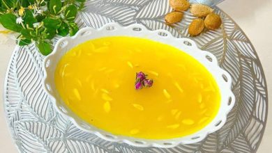 طرز تهیه دسر ماقوت زعفرانی؛ به روش یزدی مرحله به مرحله