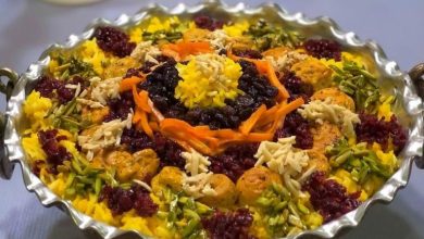 طرز تهیه مرصع پلو مجلسی+ نکات و فوتوفن ها