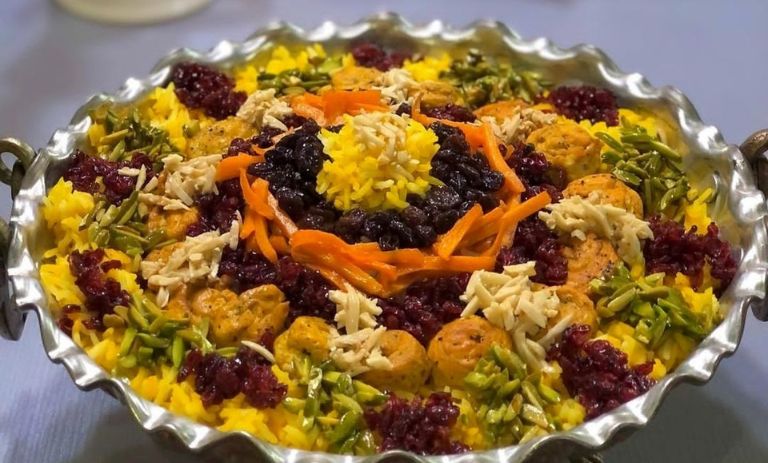 طرز تهیه مرصع پلو مجلسی+ نکات و فوتوفن ها
