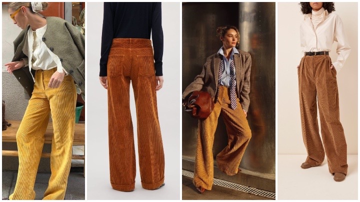 شلوارهای مخمل و مخمل کبریتی؛ رنگی رنگی و زیبا