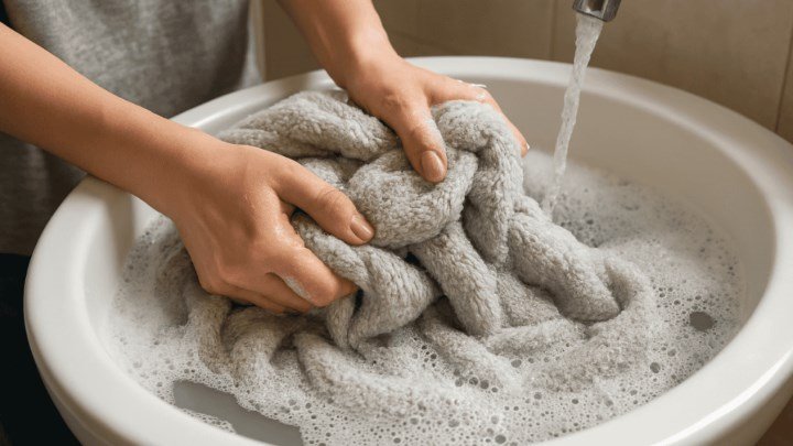 روش صحیح شستن پتو با دست روش صحیح شستن پتو با دست