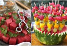 ایده برای برش و تزیین هندوانه شب یلدا