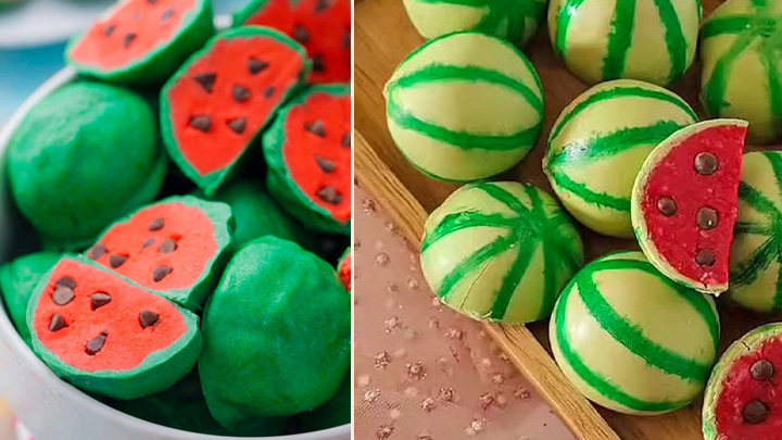 نکات و فوتوفن های طرز تهیه شکلات هندوانهای نکات و فوتوفن های طرز تهیه شکلات هندوانهای