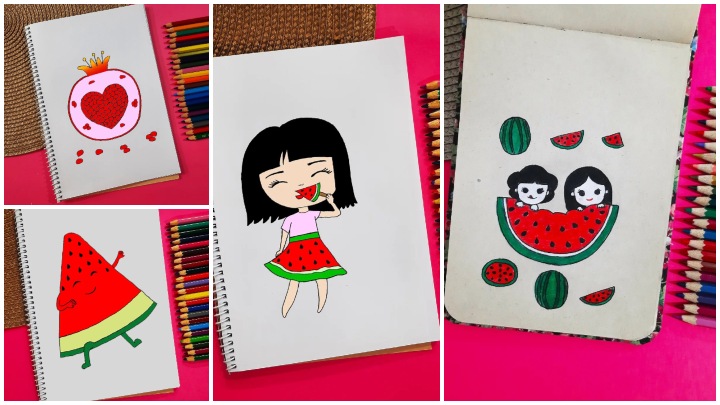 ایده‌های نقاشی ساده و فانتزی برای شب یلدا