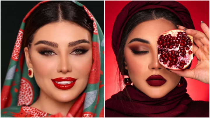 میکاپ یلدایی ۱۴۰۴ با الهام از رنگ‌های سنتی و مدرن