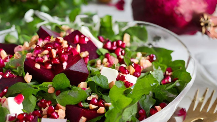 سالاد لبو و انار