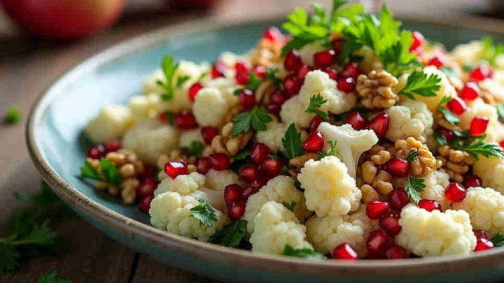 سالاد گل کلم و انار