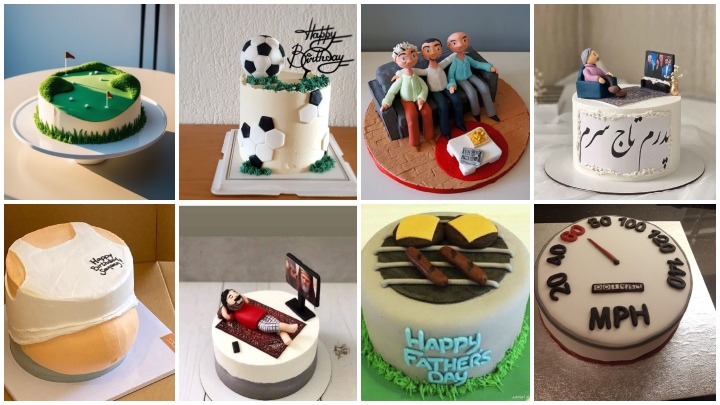 کیک‌های فانتزی با الهام از علایق پدر برای هدیه