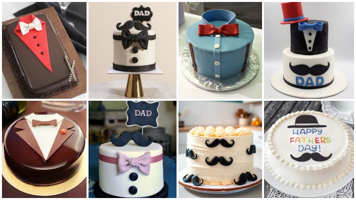 کیک‌های کلاسیک با نمادهای روز مرد؛ شیک و ماندگار