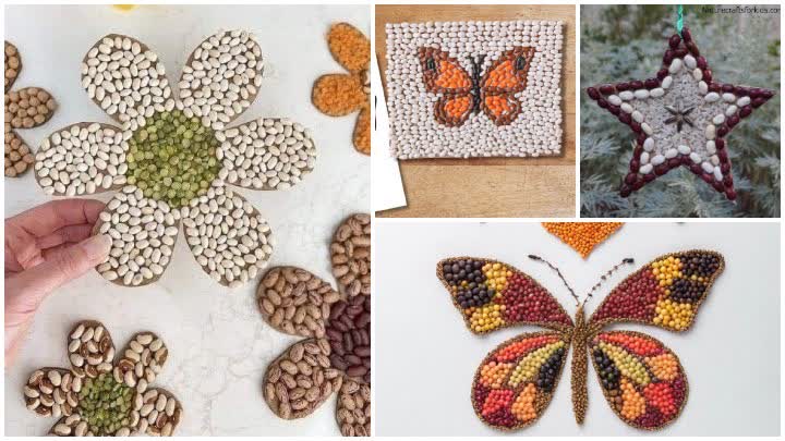 کاردستیهای کمهزینه با حبوبات برای آموزش مفاهیم پایه کاردستیهای کمهزینه با حبوبات برای آموزش مفاهیم پایه