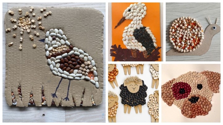 کاردستی با حبوبات؛ یادگیری از دل مواد طبیعی کاردستی با حبوبات؛ یادگیری از دل مواد طبیعی