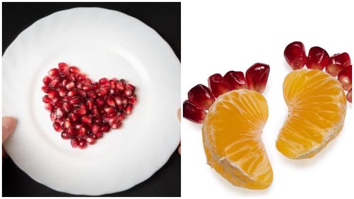 استفاده از دانه‌های انار برای جلوه لوکس یک بشقاب اشتها‌آور
