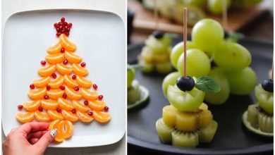 تزیین بشقاب غذا با میوههای تازه؛ برای اشتهاآور کردن غذا