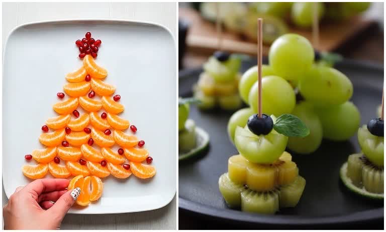 تزیین بشقاب غذا با میوه‌های تازه؛ برای اشتهاآور کردن غذا