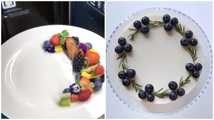 قاب گرفتن غذا با میوه‌های تازه؛ یک بشقاب جذاب