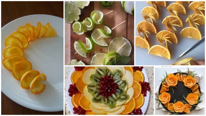تزئیین بشقاب اشتهاآور با انواع میوه‌های خوشمزه