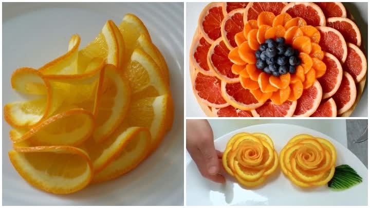تزئیین بشقاب غذای اشتهاآور با انواع میوه‌ها