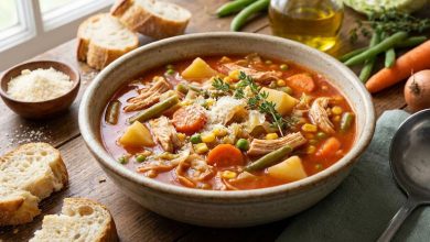 طرز تهیه سوپ سبزیجات؛ با مرغ و رژیمی