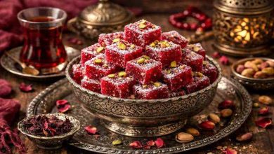 طرز تهیه لوکوم لبو به روش ترکیه‌ای؛ خوشرنگ و خوشمزه