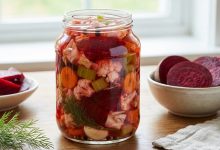 طرز تهیه ترشی مخلوط با لبو+ نکات کپک نزدن