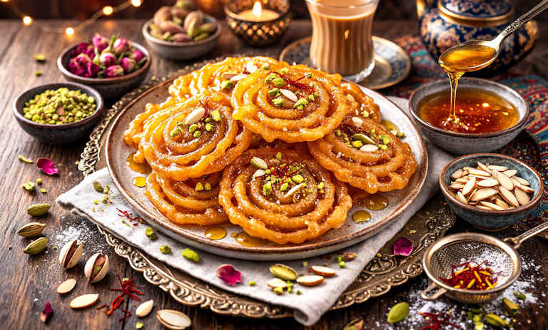 طرز تهیه زولبیا افغانی (زولبیا جلبی)+ نکات کلیدی