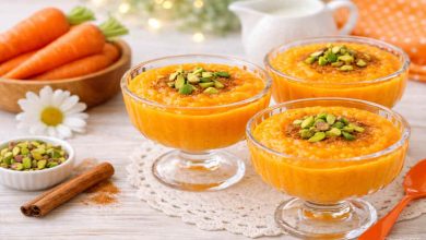 طرز تهیه فرنی هویج؛ مقوی، خوش‌رنگ و خوشمزه