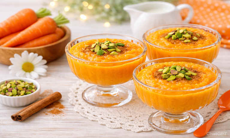 طرز تهیه فرنی هویج؛ مقوی، خوشرنگ و خوشمزه