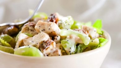 سالاد مرغ و کرفس؛ یک وعده رژیمی+ سس مخصوص