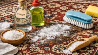 روش استفاده از نمک برای شستشوی فرش