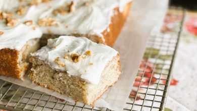 طرز تهیه کیک سیب موز با بافتی لطیف