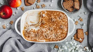 دسر سیب و دارچین لایه‌ای؛ دسر خاص و خوشمزه