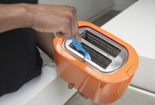 تمیز کردن چربی داخل توستر