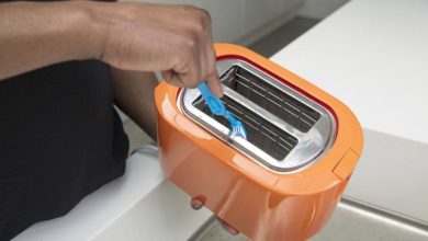 تمیز کردن چربی داخل توستر