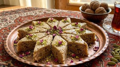 طرز تهیه حلوا هل و گردو به روش خانگی