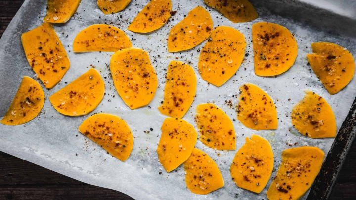 طرز تهیه چیپس کدو حلوایی در هواپز