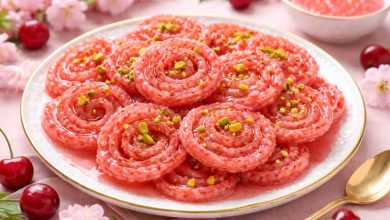 طرز تهیه زولبیا آلبالویی؛ متفاوت و خوشرنگ برای رمضان