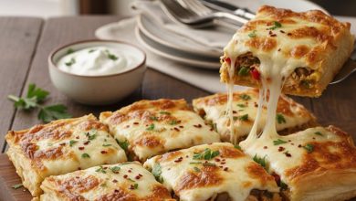 طرز تهیه پاریزلا ترکیه‌ای؛ در فر با خمیر یوفکا