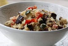 طرز تهیه خوراک باقلا بادمجان به روش یونانی