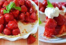 طرز تهیه پای توت فرنگی بدون فر