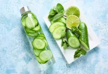 طرز تهیه دتاکس واتر خیار و لیمو با نعناع