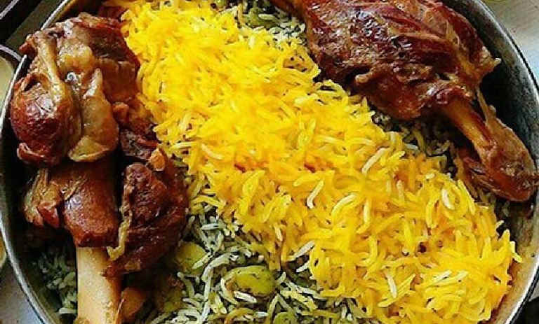 طرز تهیه باقالی پلو با گوشت بوقلمون+ نکات و فوتوفن ها