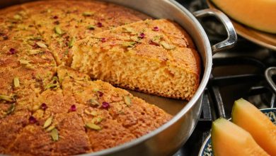 طرز تهیه کیک طالبی بدون فر؛ در قابلمه