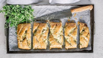 طرز تهیه اشترودل مرغ و اسفناج؛ ساده و خوشمزه