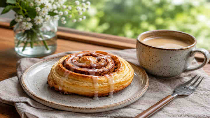 طرز تهیه رول دارچینی با خمیر هزارلا بدون فر