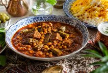 طرز تهیه خورشت بامیه با لپه؛ خوشمزه و متفاوت