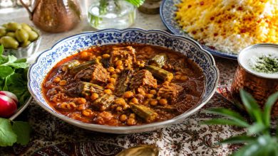 طرز تهیه خورشت بامیه با لپه؛ خوشمزه و متفاوت