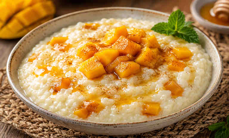 طرز تهیه شیر برنج انبه؛ مقوی و خوشمزه با فوت‌و‌فن ها